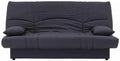 G¨¦n¨¦rique Dream Banquette clic clac 3 Places - Tissu 100% Coton - Gris Anthracite - Contemporain - L 190 x P 92 cm