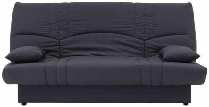 G¨¦n¨¦rique Dream Banquette clic clac 3 Places - Tissu 100% Coton - Gris Anthracite - Contemporain - L 190 x P 92 cm