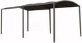 Carport en m¨¦tal Extensible Mathis - 303/566 x 295 x 240 cm - Gris, 217 cm, 258 cm