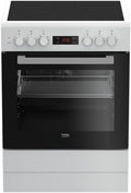 BEKO Cuisini¨¨re vitroc¨¦ramique - FBE67300WCS, four, 72 L