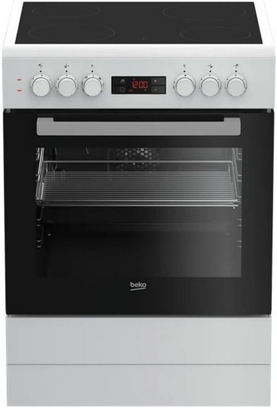 BEKO Cuisini¨¨re vitroc¨¦ramique - FBE67300WCS, four, 72 L