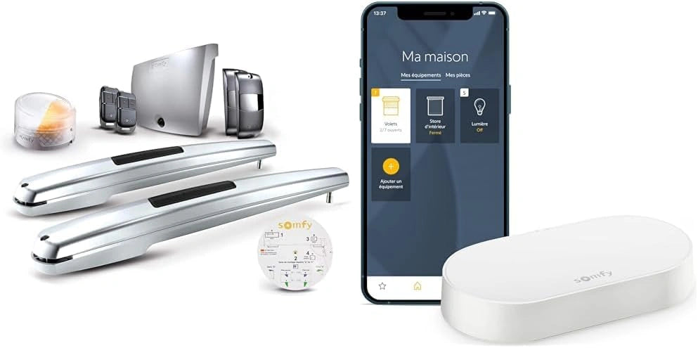 Pack Somfy Motorisation Exavia Star ¨¤ v¨¦rins pour portail battant