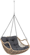 Hesp¨¦ride Fauteuil pour Oeuf Suspendu Gibraltar - Assise en r¨¦sine synth¨¦tique - Ardoise - Pied Non