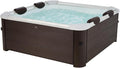 Mspa - Spa brun semi-rigide 6 places avec accessoires - 120 jets - L160 x L160 x H65 cm - MAKEMO de MSPA
