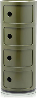 Kartell Componibili, Vert, Conteneur 4 ¨¦l¨¦ments, Base Ronde, 32 cm