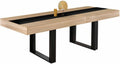 IDMarket - Table ¨¤ Manger Extensible Rectangle Phoenix 160-200 cm, Coloris bois et noir avec bande centrale noire, capacit¨¦ 4-8 personnes