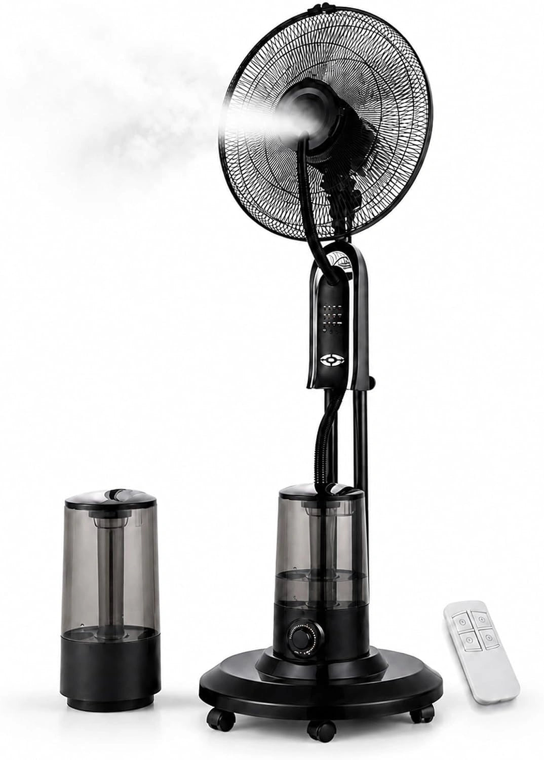 Ventilateur Brumisateur T¨¦l¨¦commande, R¨¦servoir 4 L, 3 Vitesses, 75 W, 1250 mm