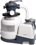 Intex SX2100 Plus Pompe de filtre ¨¤ sable (220-240 V) 26656 (d¨¦bit de la pompe: 7,9 m3/hr)