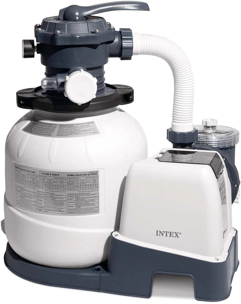 Intex SX2100 Plus Pompe de filtre ¨¤ sable (220-240 V) 26656 (d¨¦bit de la pompe: 7,9 m3/hr)