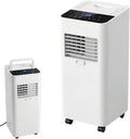 Climatiseur Mobile 4 en 1, Rafra?chisseur d'Air avec 2 Vitesses 7000 BTU, Minuterie 12 h, avec t¨¦l¨¦commande, Bureau et Maison, Salon