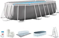 Intex kit Piscine Prism Frame Ovale Tubulaire (l) 5,03 x (l) 2,74 x (h) 1,22 m