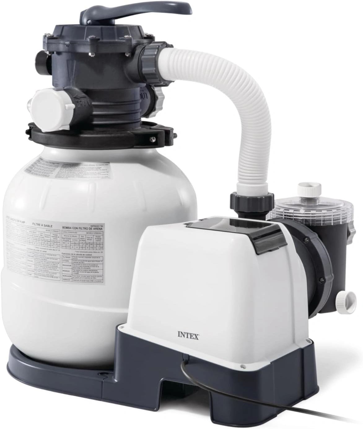 Intex - 26656FR - Filtre ¨¤ Sable SX2100 PLUS 6m3/h avec Wi-Fi