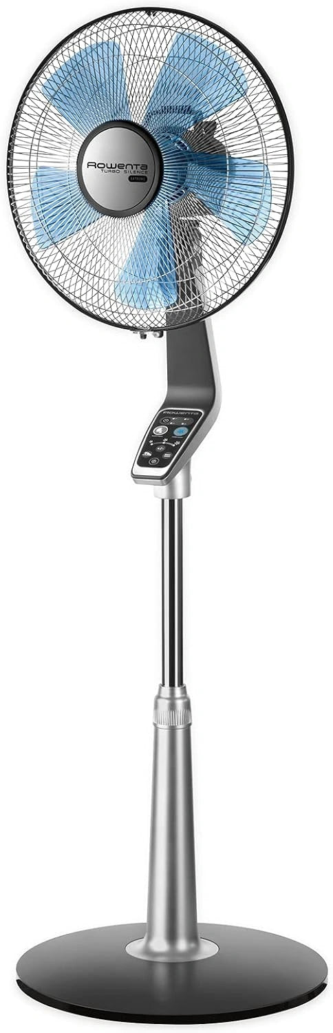 Rowenta VU5670F0 Ventilateur sur Pied Turbo avec T¨¦l¨¦commande Silence Extr¨ºme 40 cm Silencieux Minuterie Oscillation 5 Vitesses 70 W Ventilation