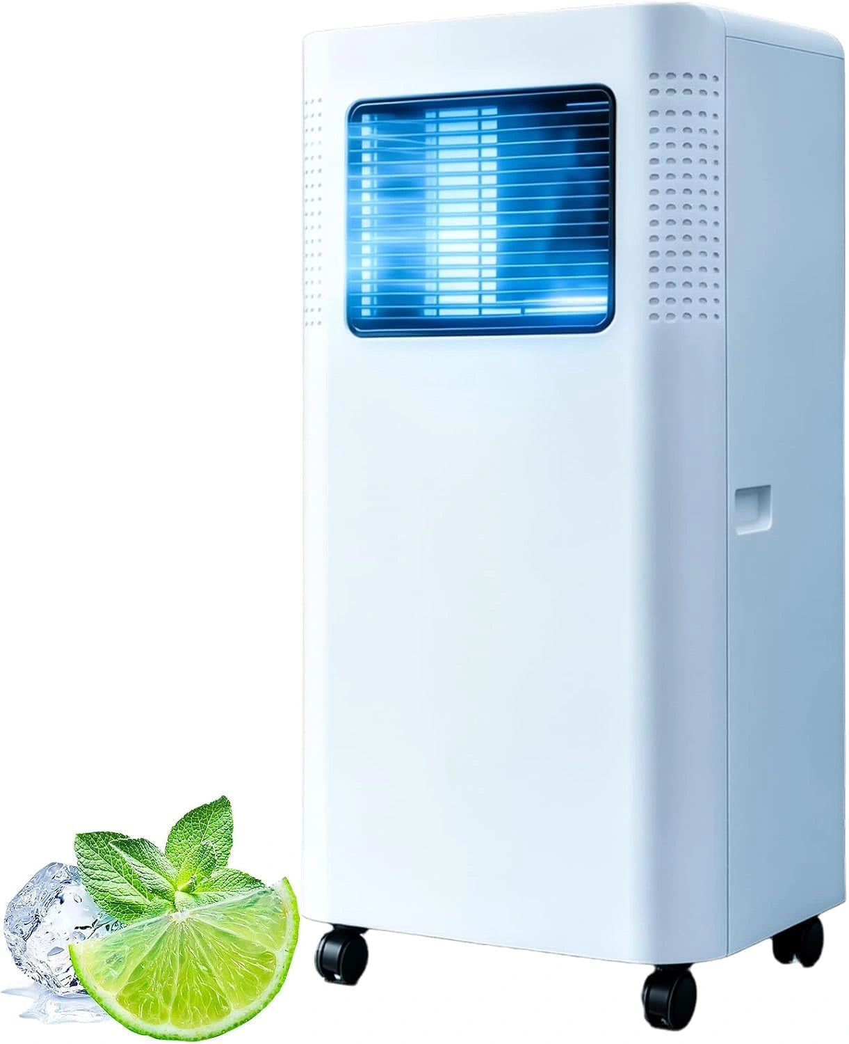 Climatiseur Portable 8000 BTU, Climatiseur Mobile Silencieux 3 en 1 avec D¨¦shumidificateur et Ventilateur - ¨¦cran LED, Minuterie 24 h