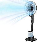 NebulaFlow Ventilateur Brumisateur, 3 en 1 Ventilateur sur pied, 9 vitesses 3 modes, 1 pi¨¨ce, Ventilateur oscillant avec t¨¦l¨¦commande pour maison