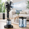 Ventilateur sur Pied Brumisateur 4 L 2026 avec T¨¦l¨¦commande, 5 Vitesses, 3 Modes Refroidissement pour Maison, Grand R¨¦servoir Eau, ¨¦t¨¦ et Ext¨¦rieur