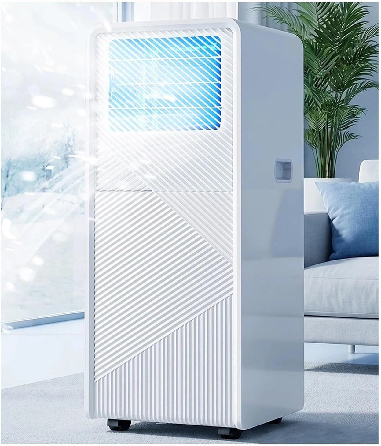 Climatiseur Portatif 10 000 BTU Avec T¨¦l¨¦commande, Unit¨¦ De Climatisation Silencieuse 3 En 1 Avec Refroidissement, Minuterie 24 h, Kit De Fen¨ºtre