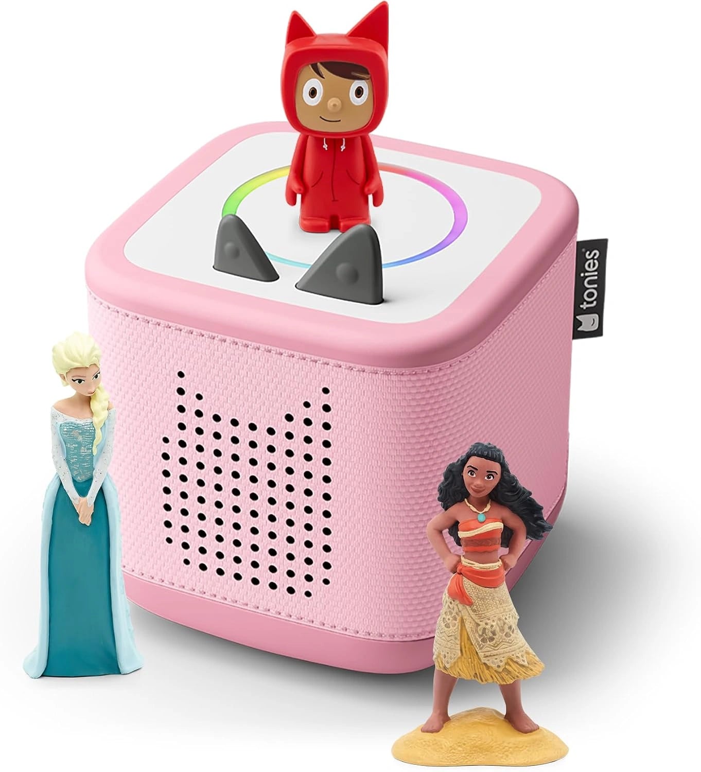 tonies Toniebox 2 Pack Boite ¨¤ Histoire pour Enfant 1 ¨¤ 9 Ans, Rose, Robuste et Facile ¨¤ Utiliser, avec Vaiana, Elsa