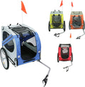 HUOLE Remorque v¨¦lo 2 en 1, Remorque Trailer v¨¦lo Buggy 2 en 1 pour Enfant/b¨¦b¨¦ 2 Places Convertible Poussette Jogging