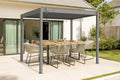 CAZEBOO Pergola Bioclimatique 3x2 m Autoport¨¦e Piana, Aluminium Taupe Lames Orientables Acier, Tonnelle de Jardin Abri Terrasse