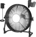 T-SUN Ventilateur de sol de 30,5 cm compatible avec batterie ma-kita 18 V, ventilateur industriel portable haute vitesse avec adaptateur CA