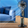 Ventilateur Sur Pied Avec Brumisateur et Grand R¨¦servoir D'eau de 4 L (1,06 Gal US), Oscillation ¨¤ 90¡ã, 3 Vitesses, Fonctionnement Silencieux