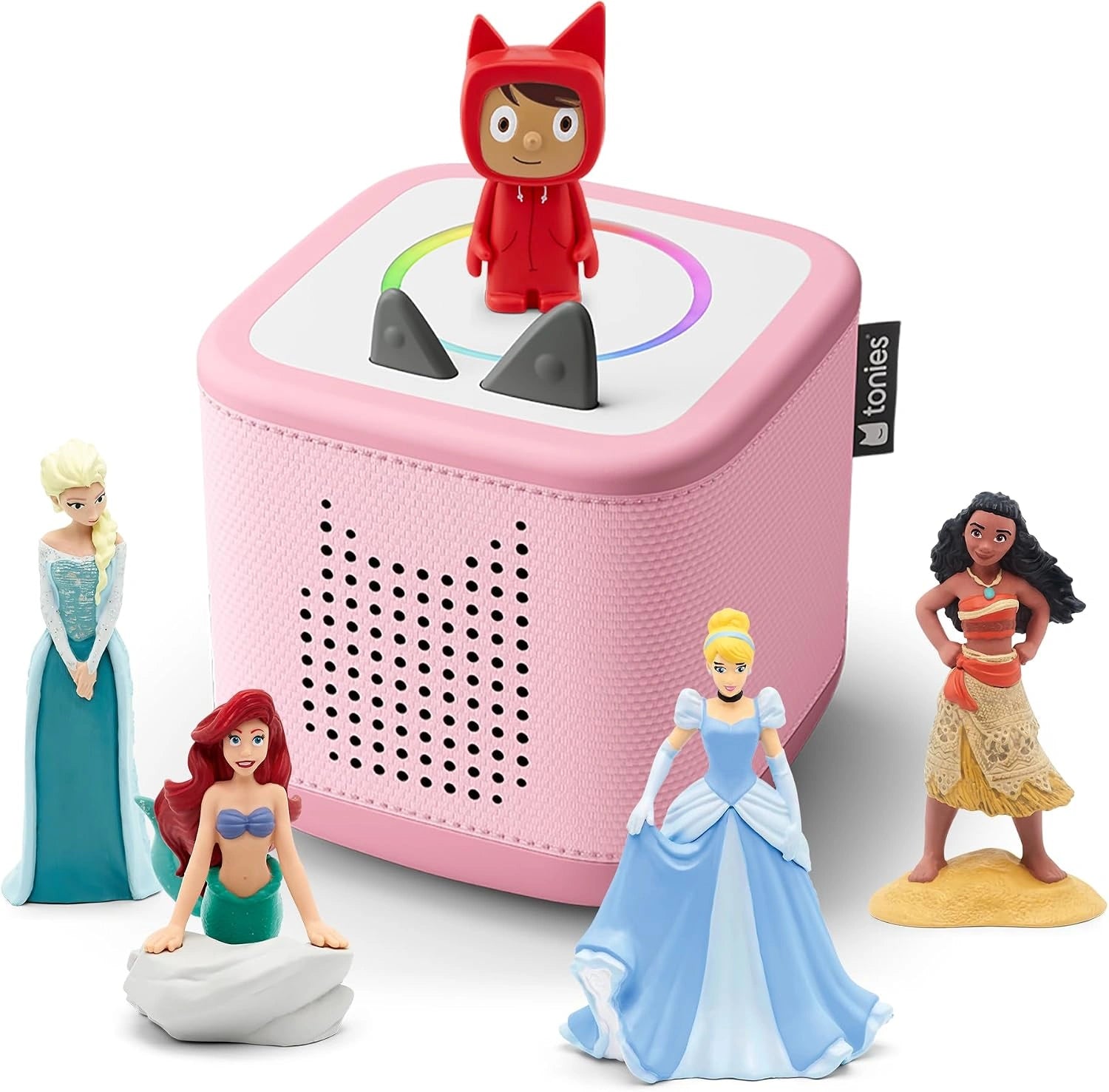 tonies Toniebox 2 Pack Boite ¨¤ Histoire pour Enfant 1 ¨¤ 9 Ans, Rose, Robuste et Facile ¨¤ Utiliser, avec Vaiana, Elsa, Ariel, Cendrillon