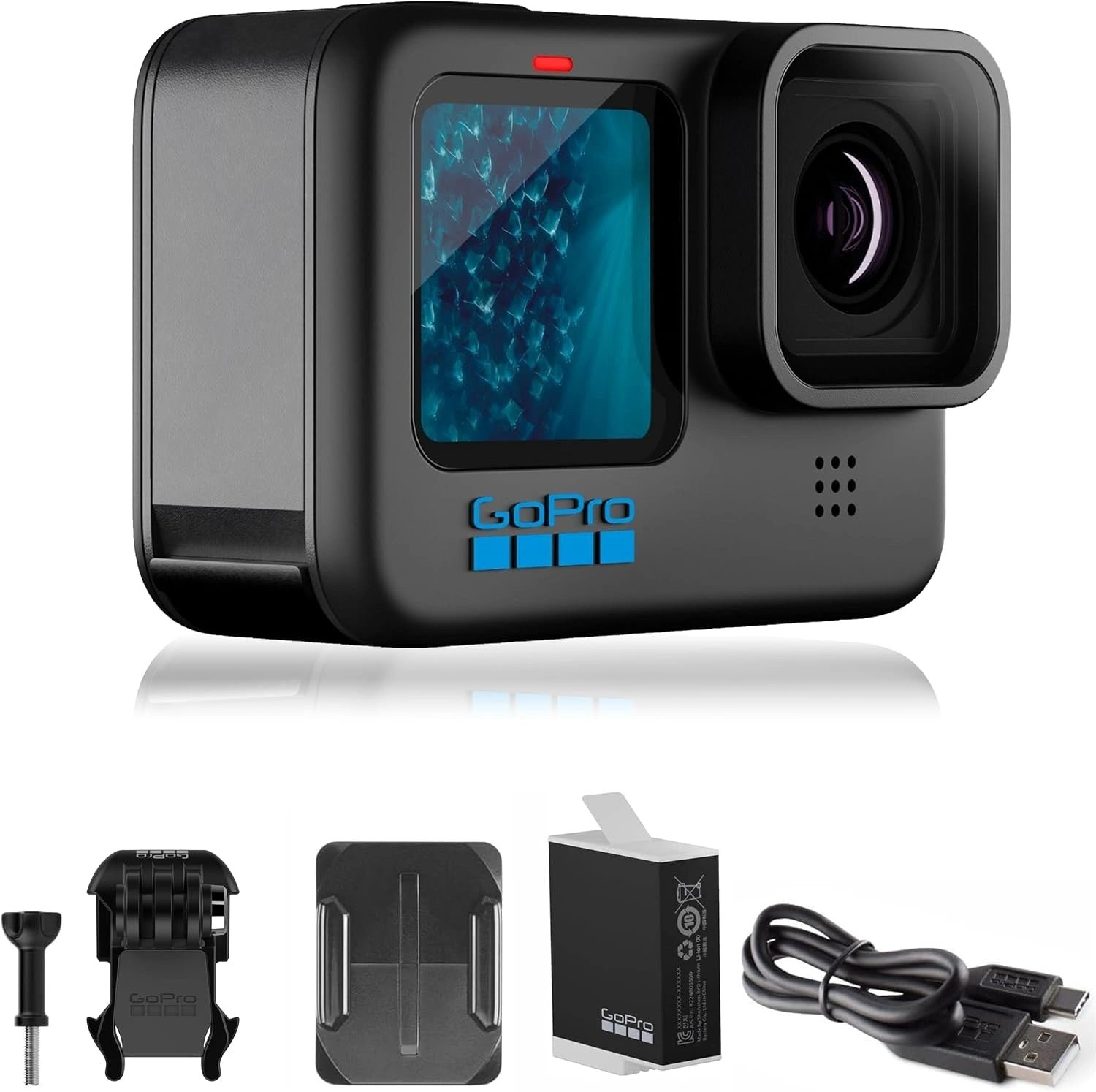 GoPro HERO11 Black, Noir, Cam¨¦ra d'action ¨¦tanche avec vid¨¦o 5.3K60 Ultra HD, photos 27 MP, capteur d'image 1/1.9', diffusion en direct, webcam