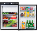 Smad Frigo Trimixte 12 V 220 V Gaz, Noir, 100 L, Frigo Gaz avec Cong¨¦lateur, Mobile-Home, R¨¦frig¨¦rateur Camping Gaz pour Camping Car, Caravane, Maison