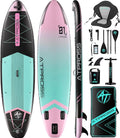 Planche pagaie Gonflable 350 x 89 x 15 cm, 200 kg, Extra Large, avec kit d'accessoires de Sup de et Sac ¨¤ Dos, Planche de Kayak antid¨¦rapante