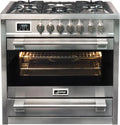Kaiser HGE 93505 R Gaz Electrique Cuisini¨¨re 90 cm/Four ¨¦lectrique/Cuisini¨¨re/ 115 L / Plaque de cuisson au gaz/ 4,5 Kw WOK/ 8