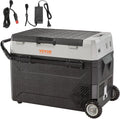 VEVOR Glaci¨¨re ¨¦lectrique portable 53 L 12/24 V CC 100-240 V CA r¨¦frig¨¦rateur de voiture Double Zone 0,6 kWh -20 ¡ãC ¨¤ 10 ¡ãC R¨¦glable Cong¨¦lateur