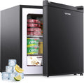 Upstreman Mini Cong¨¦lateur 35 L, Noir, 21¡æ Petit Cong¨¦lateur de 4 ¨¦toiles, UF35, Porte R¨¦versible, ¨¦conomie d'¨¦nergie, pour Chambre, Silencieux, H?tel